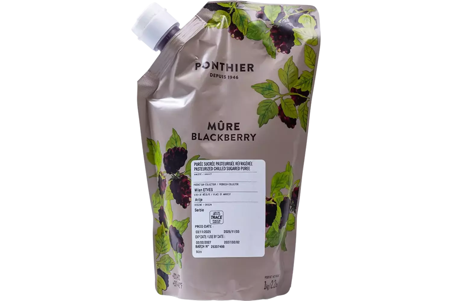 Fruitpuree bramen 1kg stuk 1